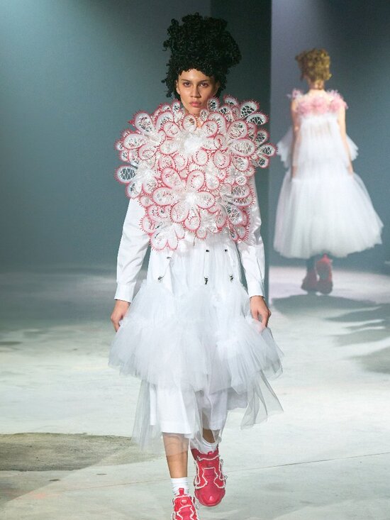 noir kei ninomiya Dresses & Skirts - Noir Kei Ninomiya 2025SS Runway See-through Clipped Tulle Skirt